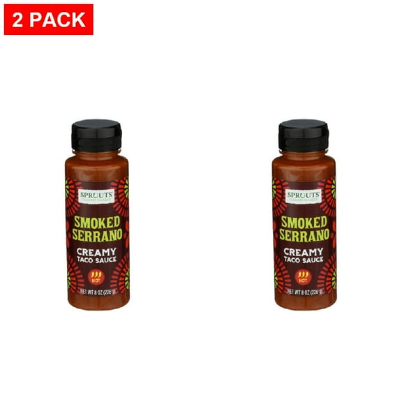 Sprouts Creamy Taco Sauce With Hints Of Smoked Serrano 8 oz (Pack of 2)