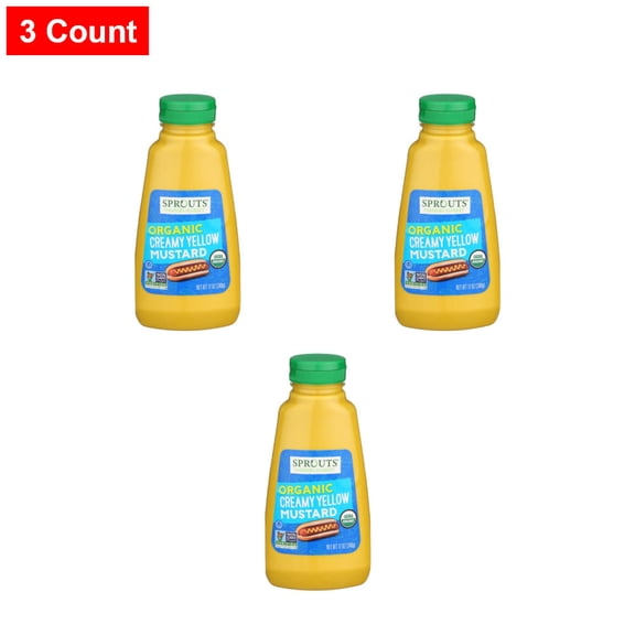 Sprouts Creamy Yellow Mustard - 12 oz - 3 Count