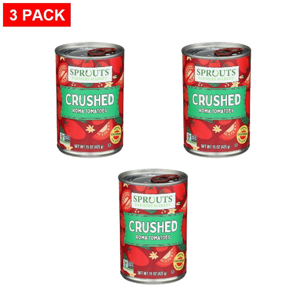 Sprouts Crushed Tomatoes 15 oz (Pack of 3)