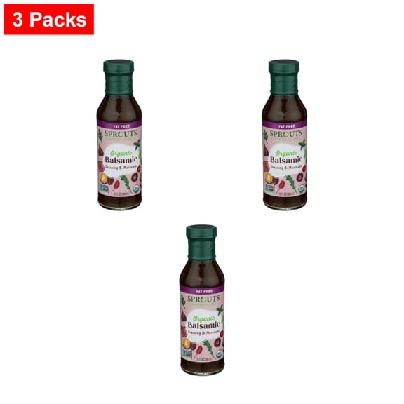 Sprouts Fat Free Balsamic Dressing - 12 fl oz - 3 Packs