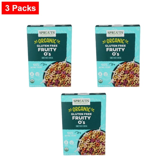 Sprouts Fruity O's Cereal - 10.6 oz - 3 Packs