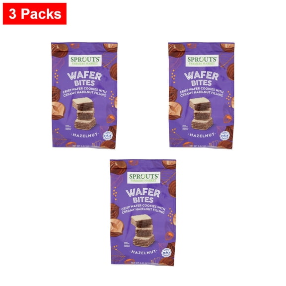 Sprouts Hazelnut Wafer Bites - 8.82 oz - 3 Packs