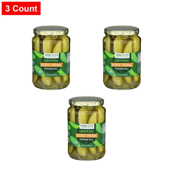Sprouts Kosher Dill Pickle Spears - 24 fl oz - 3 Count