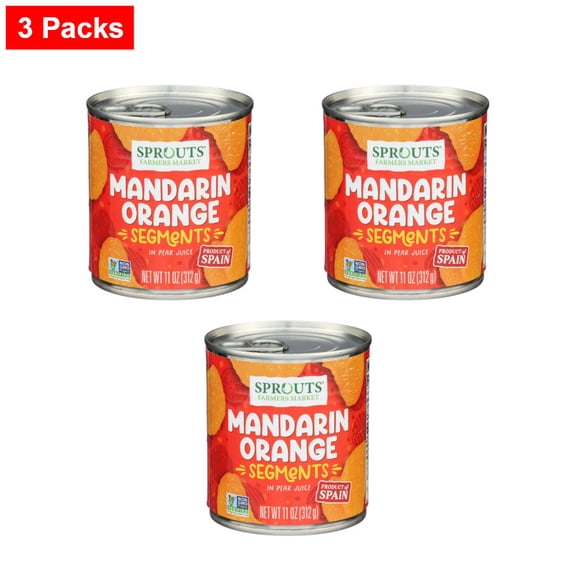 Sprouts Mandarin Orange In Pear Juice - 11 oz - 3 Packs