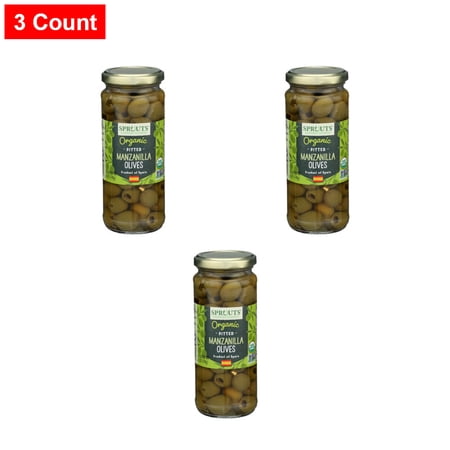 Sprouts Manzanilla Pitted Green Olives - 6 oz - 3 Count