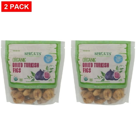 Sprouts Organic Dried Turkish Figs 12 oz (Pack of 2)
