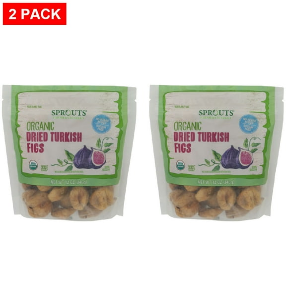 Sprouts Organic Dried Turkish Figs 12 oz (Pack of 2)