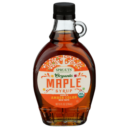 Sprouts Organic Grade A Maple Syrup Amber, 8 FL OZ