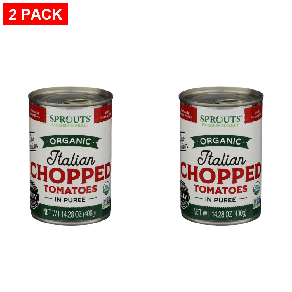 Sprouts Organic Low Sodium Chopped Tomatoes In Puree 14 28 Oz Pack Of Sprouts Organic Low Sodium Chopped Tomatoes In Puree 14 28 Oz Pack Of