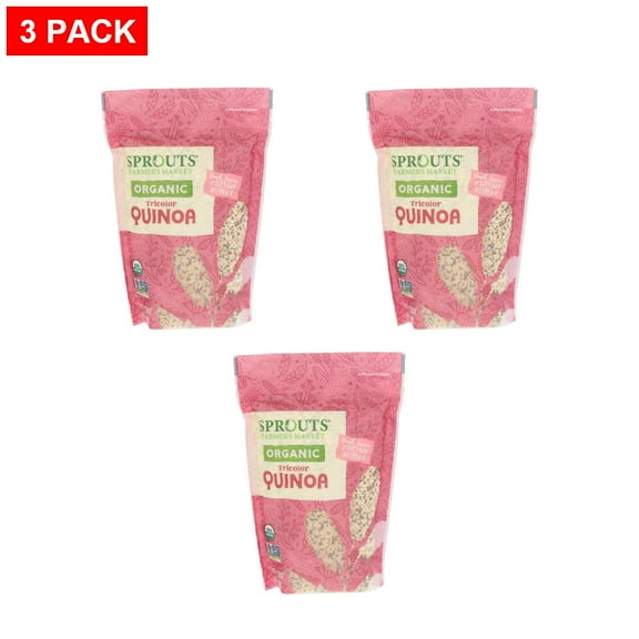 Sprouts Organic Tricolor Quinoa 16 oz (Pack of 3)