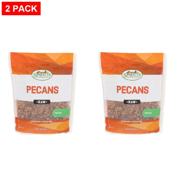 Sprouts Raw Pecan Pieces 10 oz (Pack of 2)