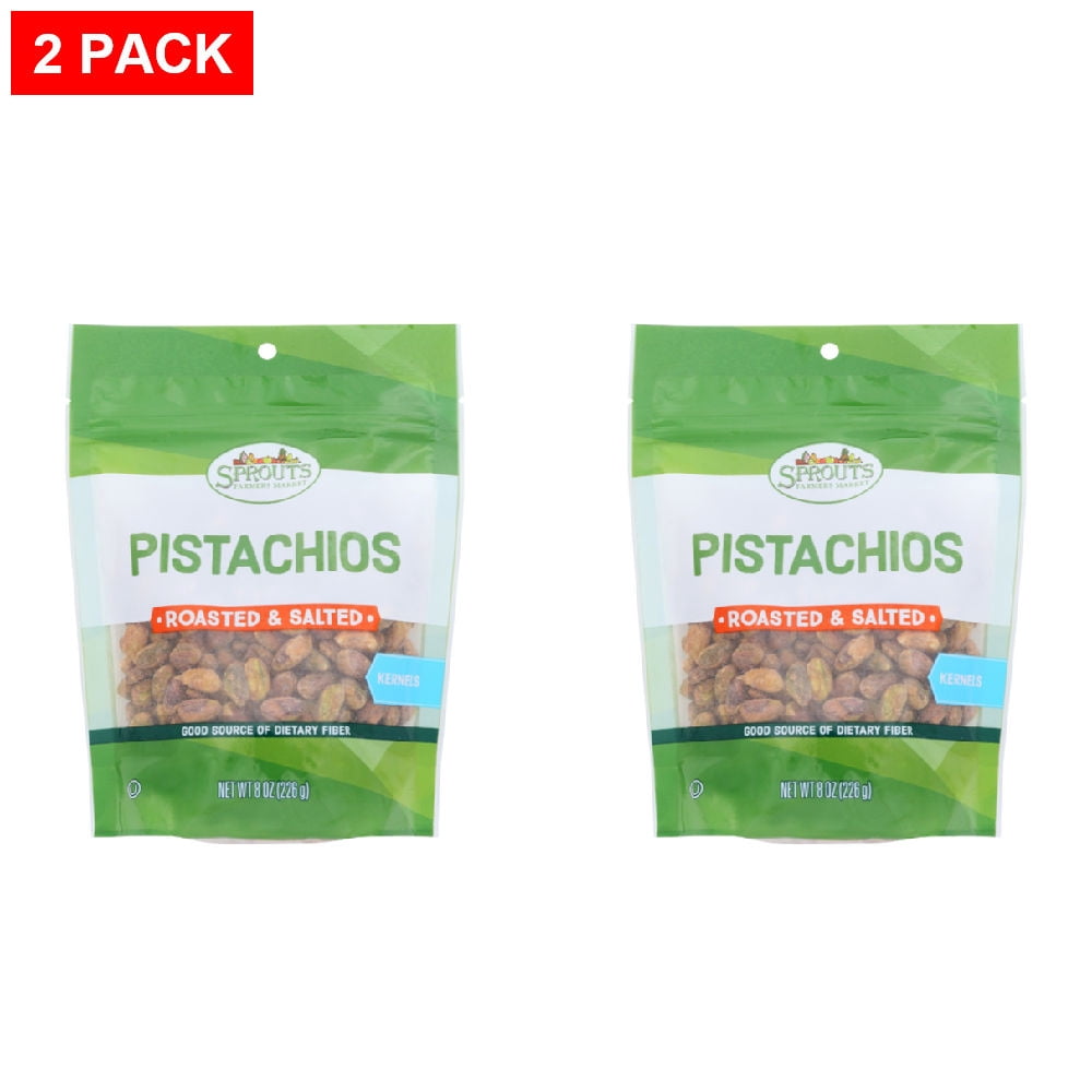 Sprouts Roasted Salted Pistachio Kernels 8 oz (Pack of 2)