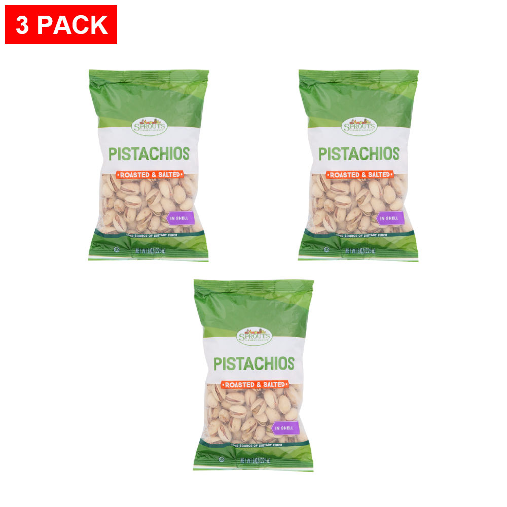 Sprouts Roasted Salted Pistachios In Shell 8 oz (Pack of 3)