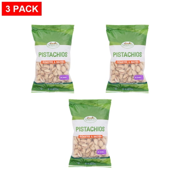 Sprouts Roasted Salted Pistachios In Shell 8 oz (Pack of 3)
