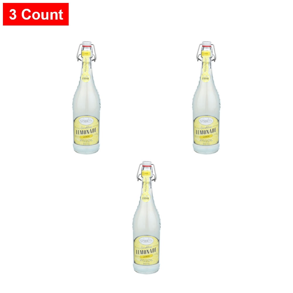 Sprouts Lemonade Rings Sprouts Sparkling Lemonade - 25.4 fl oz - 3 Count - Walmart.com