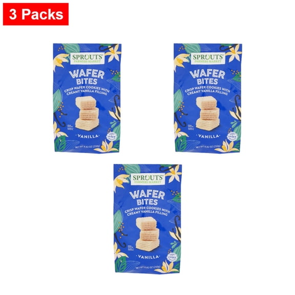 Sprouts Vanilla Wafer Bites - 8.82 oz - 3 Packs