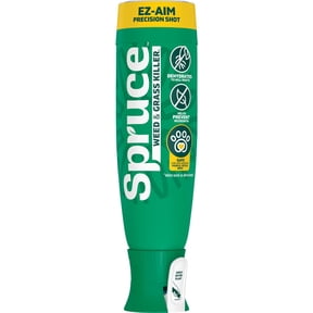 Spruce EZ-AIM Grass and Weed Killer Spray - Precision Shot for Cracks, Edges & Small Spaces - Starts Wilting in 1 Hour, Dead Weeds in 24 Hours (3 Pack, 10 Oz Each)