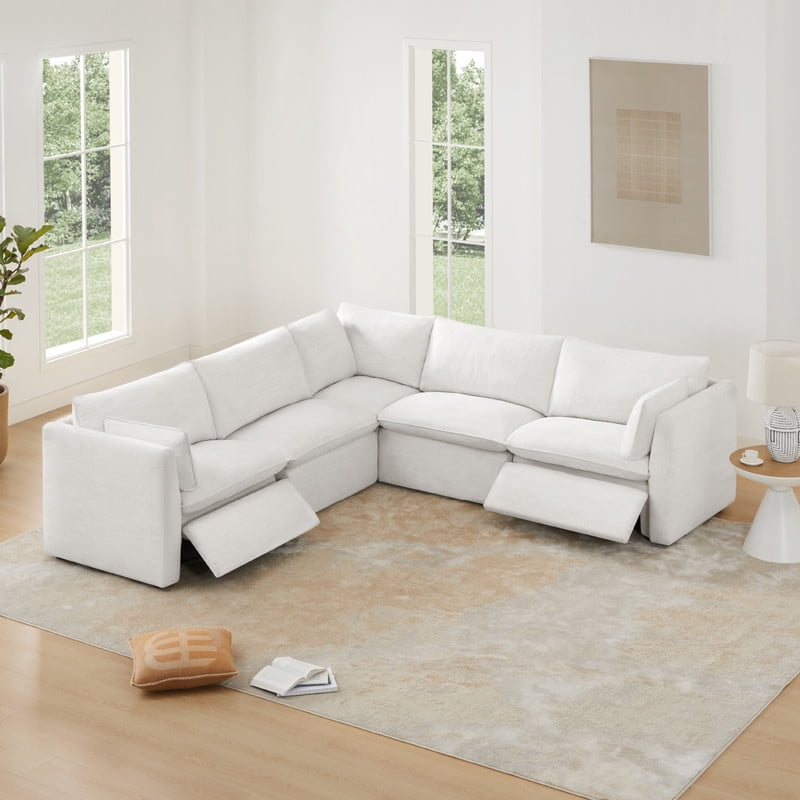Spruce & Spring 84" Compressed Boneless 3-Seater Sofa with Marshmallow Style