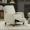 thumbnail image 1 of Spruce & Spring Classic Push-Back Recliner with Nailhead Trim for Living Room, Beige, 1 of 14