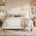 Spruce & Spring Modern Chenille Upholstered Platform Bed with ...