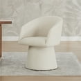 thumbnail image 1 of Spruce & Spring Modern Swivel Dining Chair with Sheltering Back and Cushioned Seat No Assembly, Single, Beige, 1 of 14