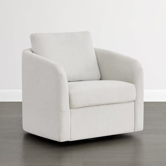 Modern Spring Chair Spruce & Spring Modern Upholstered Swivel Barrel Accent Chair with ...