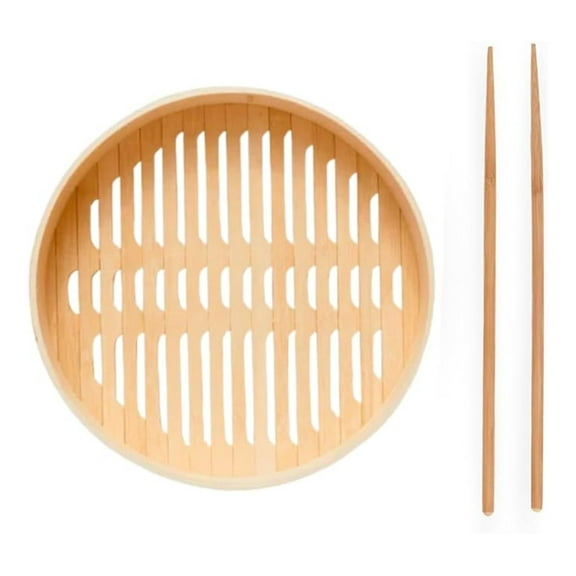 Spruce Steamer: Handwoven Tiered Design for Easy Steam Cooking - Compatibility, Simple Maintenance, No Mess