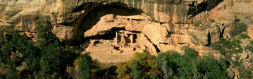 Spruce Tree House Mesa Verde National Park Colorado Canvas Art - Panoramic Images (36 x 12)