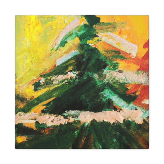 Spruce Tree in Spring - Canvas