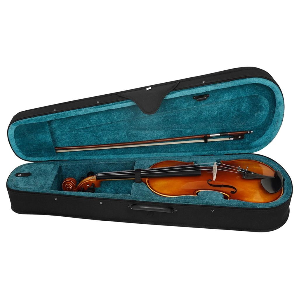 Spruce Wood Viola with Bow and Carrying Case Stringed Instrument 16 Inch Viola