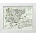 thumbnail image 1 of Spruner 24x20 White Modern Wood Framed Museum Art Print Titled - Ancient Spain - Spruner 1865, 1 of 4