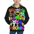 thumbnail image 1 of Sprunki 3D Print Unisex Cartoon Hoodie Game Pullover Sweatshirt Long Sleeve Tops With Pockets For Boys and Girls XL, 1 of 8