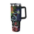 thumbnail image 1 of Sprunki 40oz Insulated Tumbler Cup - Extra Large Leak-Proof Travel Mug with Straw &amp; Handle, Double-Wall Vacuum Stainless Steel, Keeps Drinks Hot/Cold for Hours - Perfect for Iced Coffee, Tea, Sod, 1 of 8