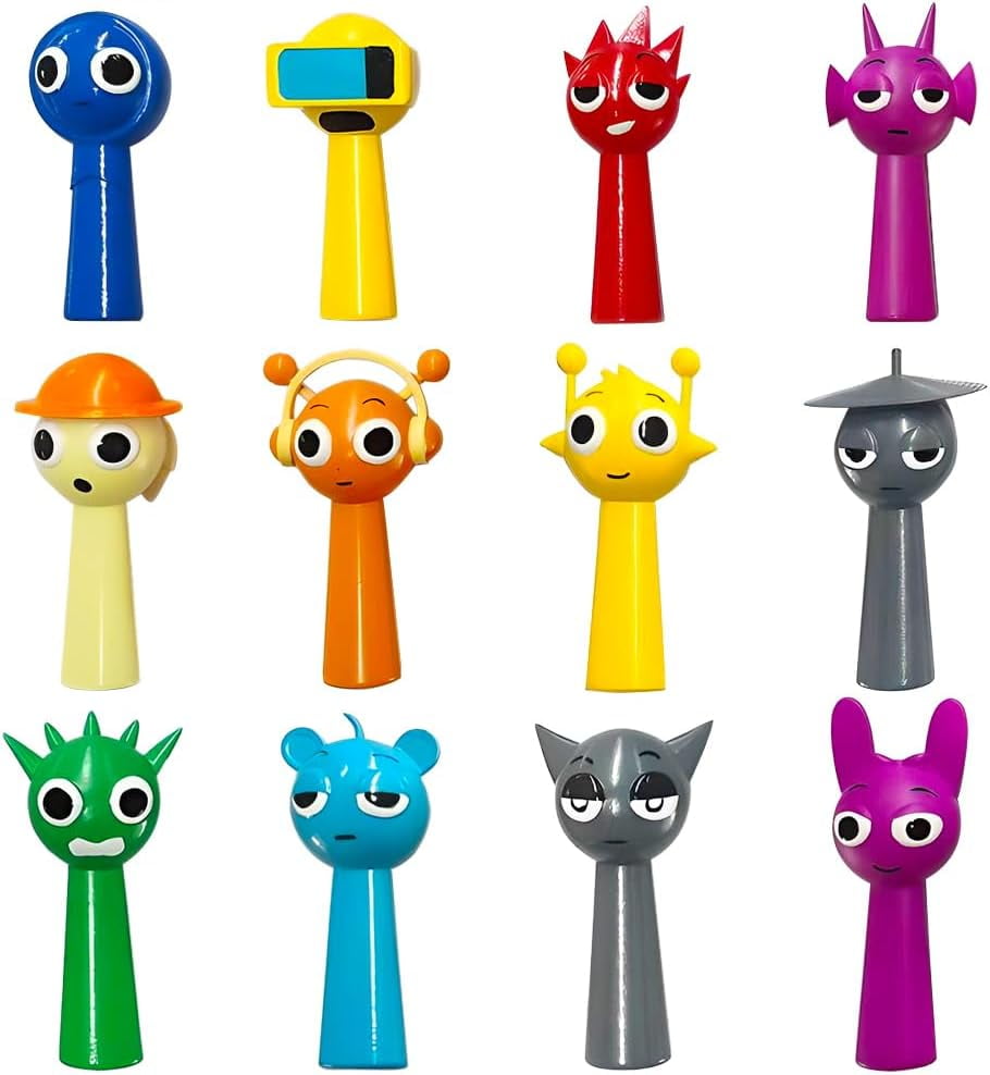 Set De 12 Figuras Sprunki – Mini Juguetes De PVC De 7 A 8,5 Cm, Ideales Para Juego De Roles, Decoración Y Regalos Para Niños De 3+ Años