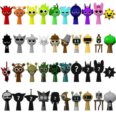 Sprunki Action Figures Mystery Box, Sprunki Mystery Box Fans Gifts for Adult Kids, 5 Pack