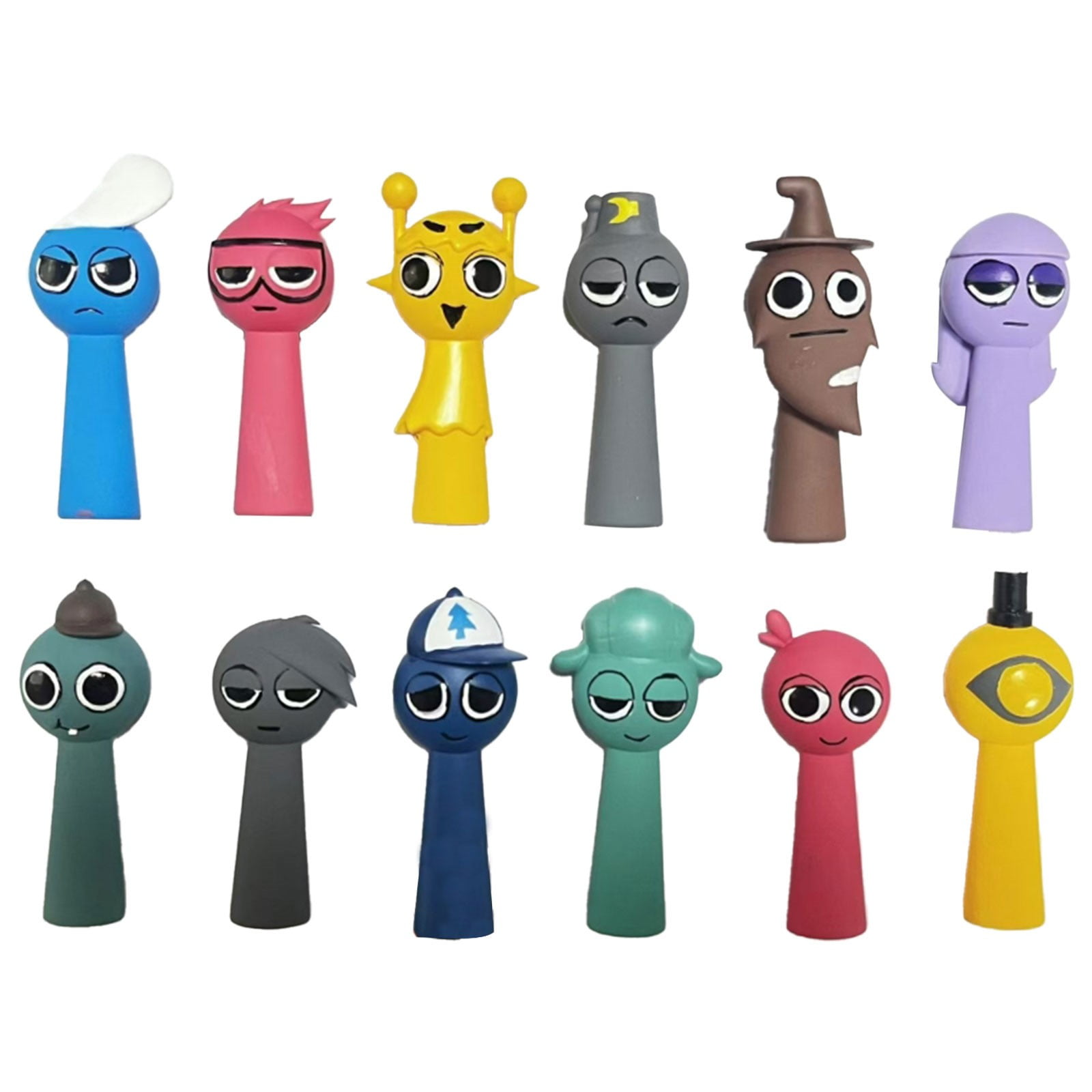 Sprunki Action Figures Sprunky Toy Set Oren Fun Bot Durple Jevin ...