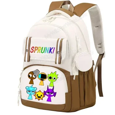 Sprunki Backpack Large Capacity Travel Bag Back To School, Lightweight Backpack for School, Work, Travel