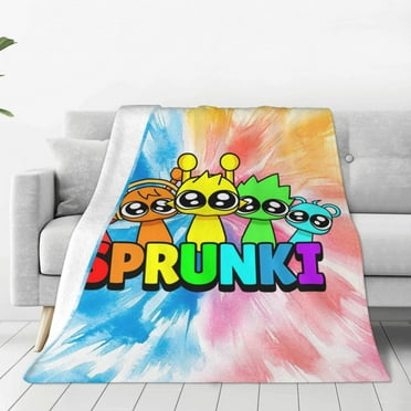 Sprunki Blankets Flannel Fleece Warm Soft Throw Blanket For Couch Sofa Bed Living Room All Season Decor Gift 40"X30"