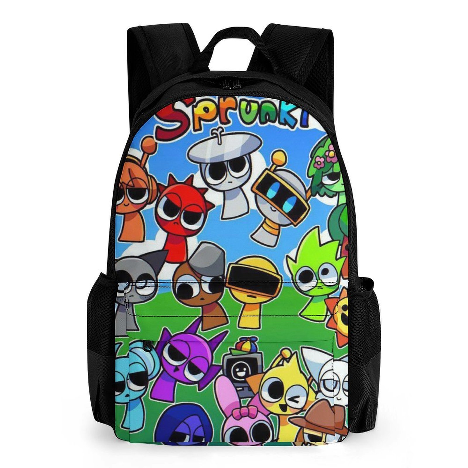 Sletend Bugs Backpack - Large Capacity Laptop Schoolbag With Reflective Tape For Teens & Adults
