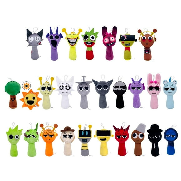 Clearance Joyful Sprunki Plushies - Soft and Adorable Dolls, Perfect for Kids and Collectors.