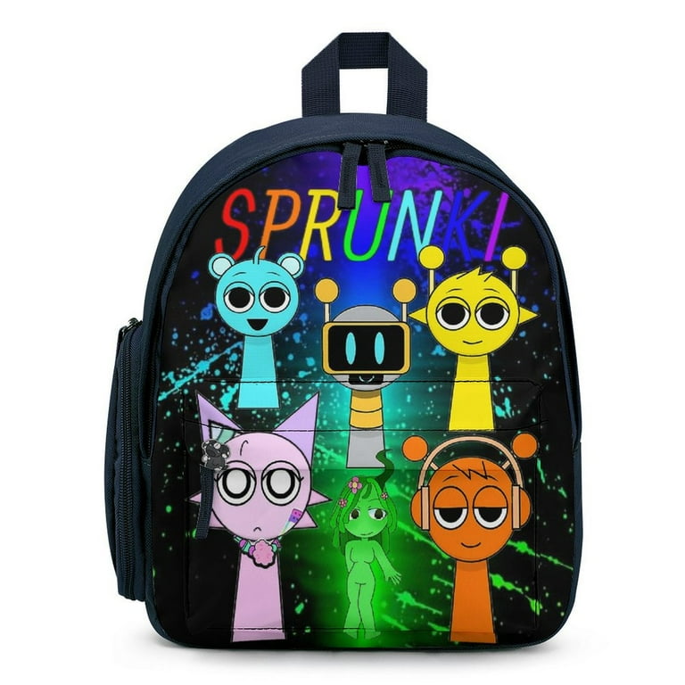 ★BLACKUP★ Proup BackpackFS3BPG1002XBLK 1100FS3BPG1002XBLK Sprunki Incredibox Sprunki Backpack Shoulder Bags Daypack