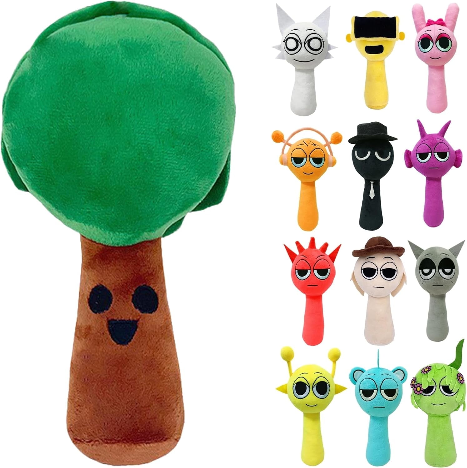 Sprunki Plush, 10'' Sprunky Wenda and Gray Plushies, Sprunk Soft and ...