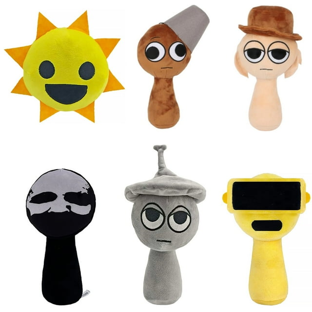 Sprunki Plush, 10'' Sprunky Wenda and Gray Plushies, Sprunk Soft and ...