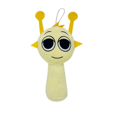 Sprunki Plush, 7.8" Sprunk Soft and Funs Stuffed Toys，Soft Stuffed Animal Pillow Figure Doll Christmas Birthday Gifts for Adult Kids (Yellow)