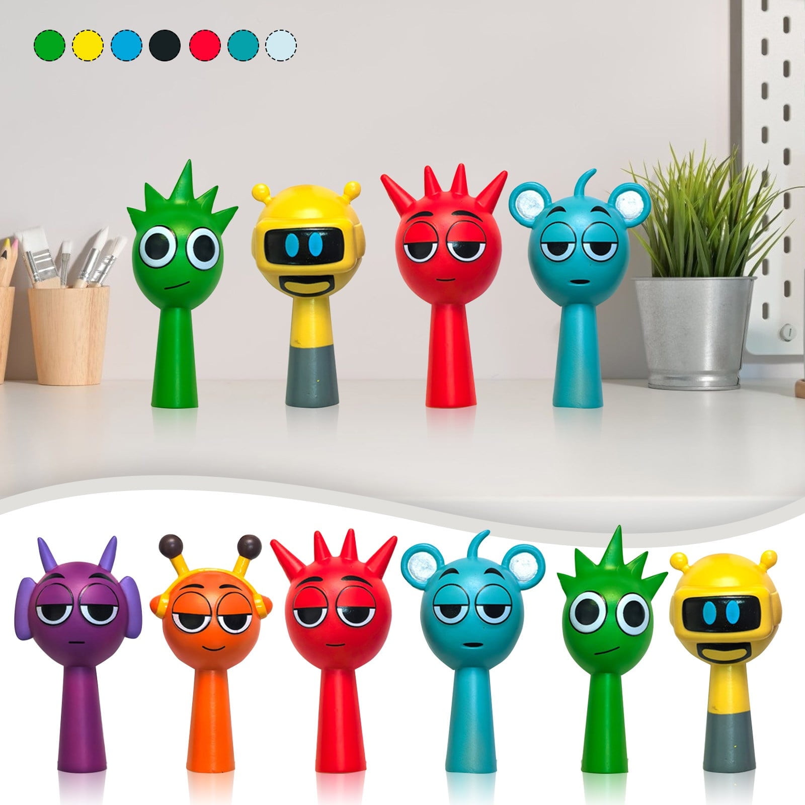Sprunki Plush Colorful Sprunki Box Set: 6 Unique Characters For ...