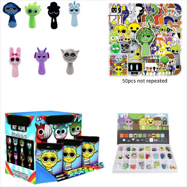 Sprunki Plush Mr Fun Computer Plushies Toys for Fans Gifts, Soft ...