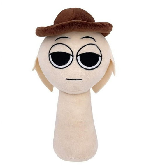 Sprunki Plush, Sprunki Game Plush, Wenda Sprunki, Sprunki Gray, for Kids (tunner), 8.6"