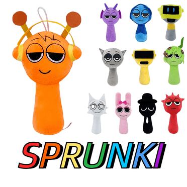 Sprunki Plush Toys 8" The Sprunki Plush Assortment, Featuring Favorite Game Characters in Soft and Cuddly Form, Ideal for Kids and Adults