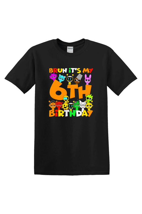 Sprunki Sixth Birthday Party Graphic T-Shirt