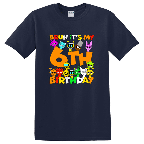 Sprunki Sixth Birthday Party Graphic T-Shirt